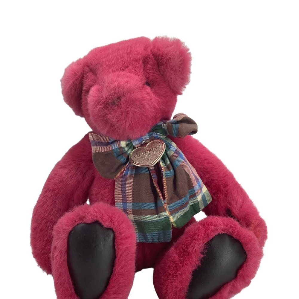 Vtg 1992 Victoria's Secret GUND Pink Teddy Bear Plush Stuffed Animal Toy 11" Sit
